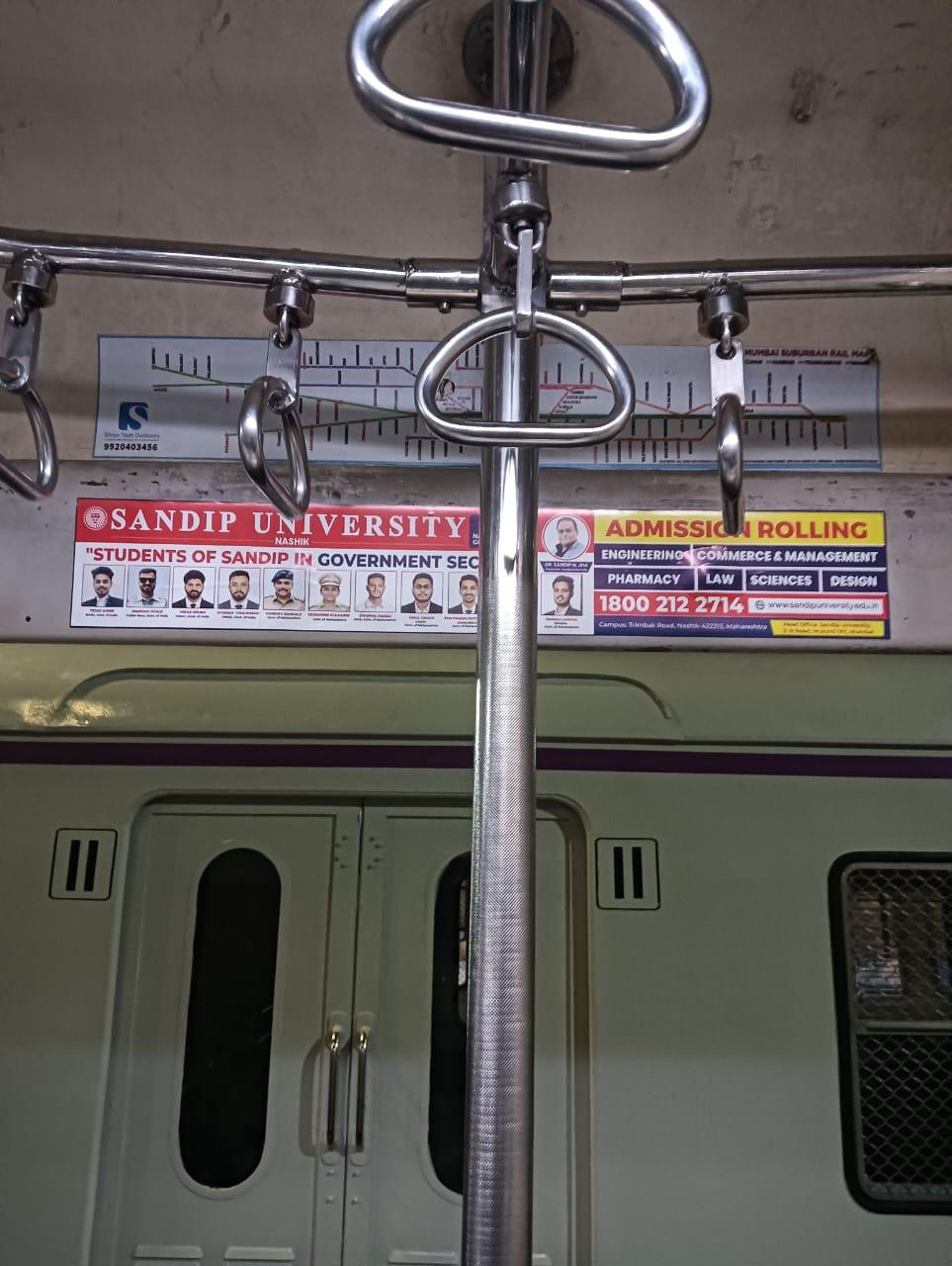 Inside Train Route Map / Header Panels — Sandip University