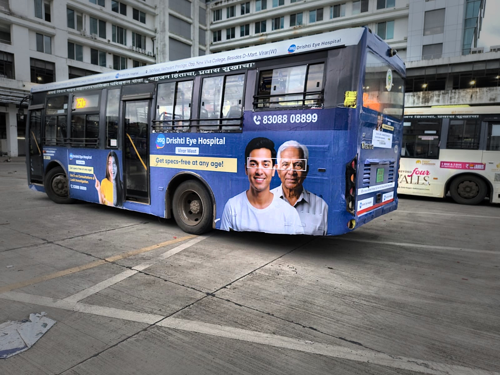 Municipal transit bus full exterior wrap